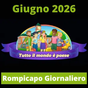 4 immagini 1 parola Rompicapo Giornaliero Giugno 2026 Tutto il mondo è paese
